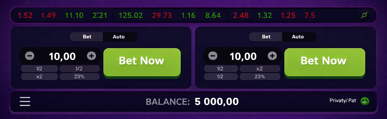 Avia rush interface.